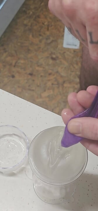 FUCKING A CUM FILLED FLESHLIGHT