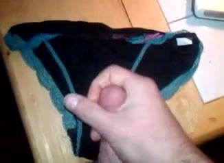 cumming on my wifes panties
