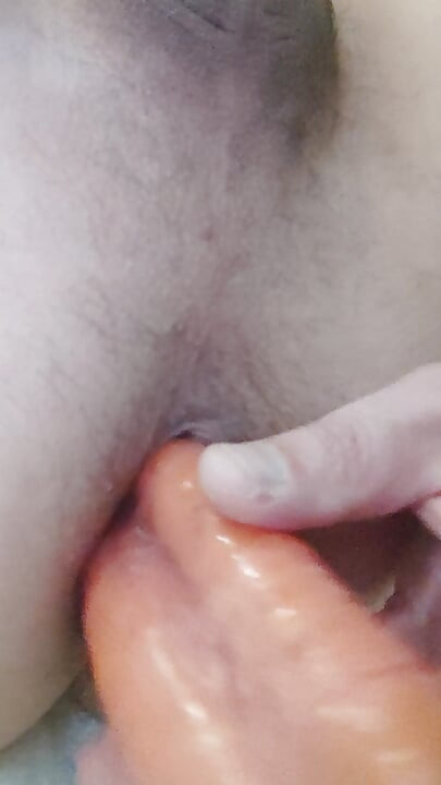Ass fuck with two carrots