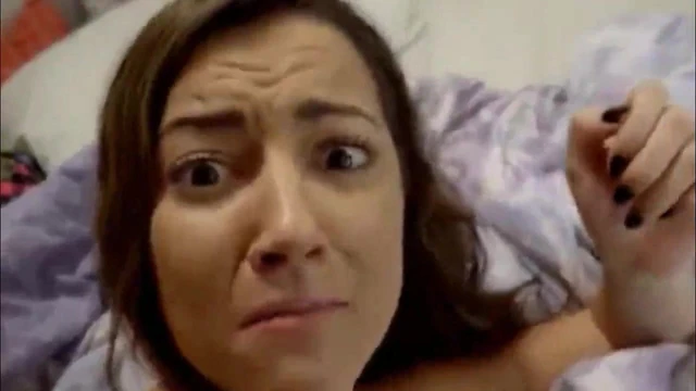Sexy girl with big tits sucks and fucks