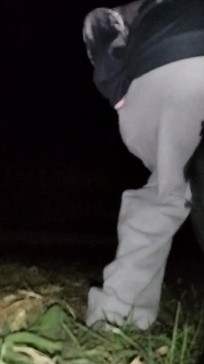 I'm wet himself twice time outside in the same grey pants