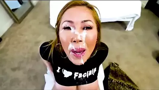 Asian Milf Facial