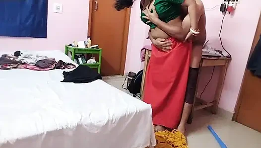 Boss wants to fuck his beautiful maid, what will she do now?