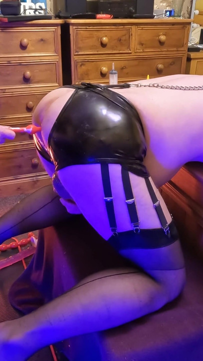 Key moment from "Maximum Anal Stuffing for my Sissy Boy! Deep Insertion and Pegging Reward!"