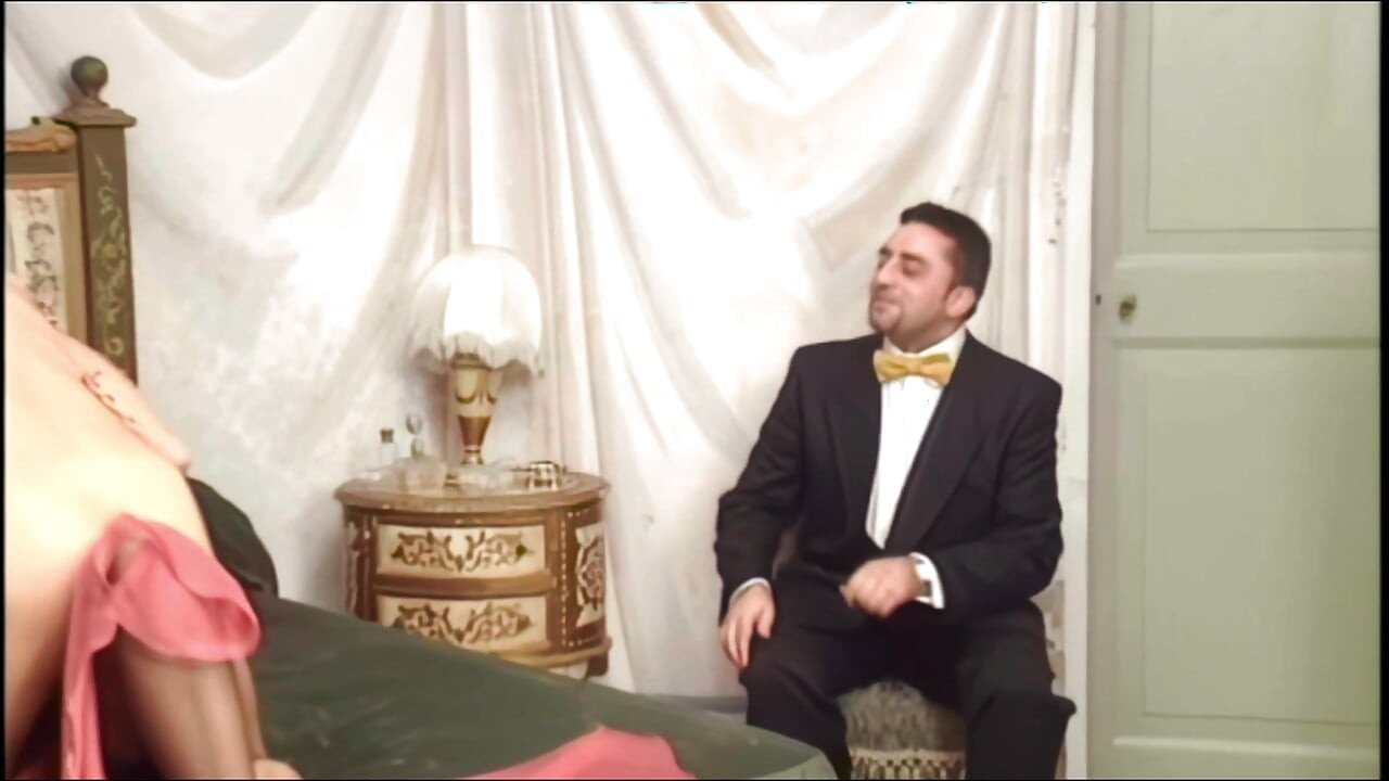 The Cuckold Husband Gives a Nice Young Cock to His Whore of a Wife
