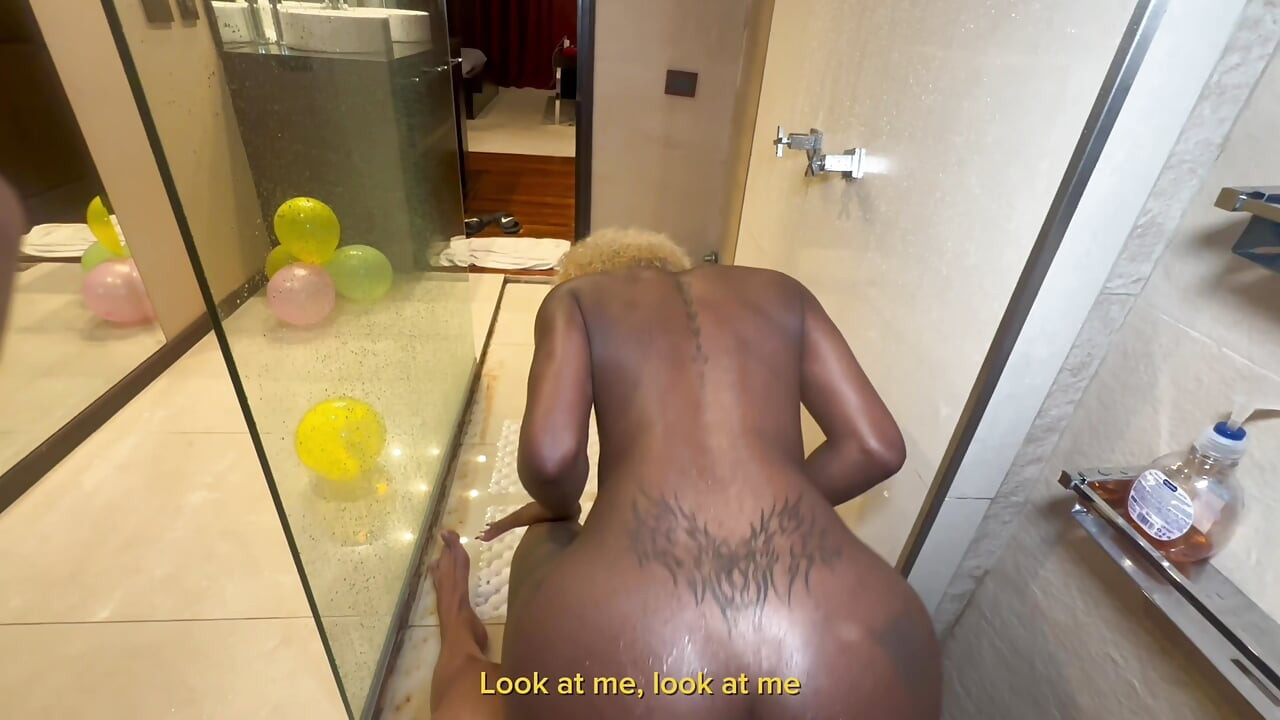 Interracial sex between a Spanish man and a Dominican woman, she ends up swallowing all the cum.