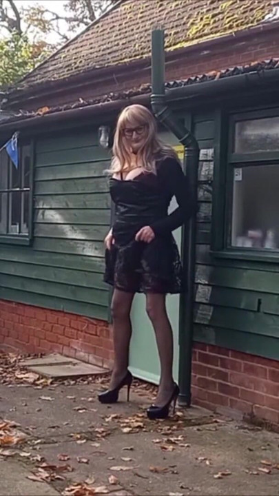 Emotional moment from "Gina Crossdressed and Showing Off"