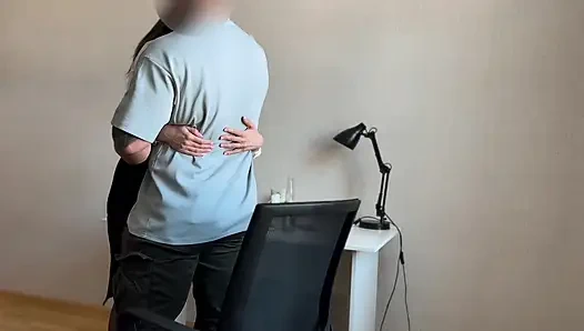 Colleague wants sex, got a couple of orgasms and a facial cumshot