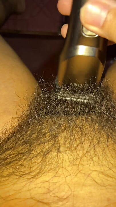 I shaved my cock hair clean.