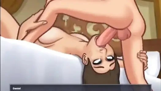 Yaz mevsimi efsanesi esmer orta yaşlı seksi kadın kocasını aldatıyor