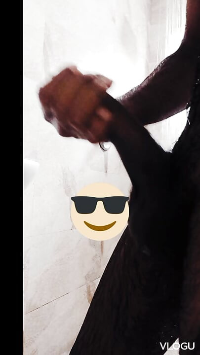 Hand job in bathroom