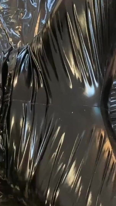 Vinyl Fetish Outfit Masturbation | Clip 1