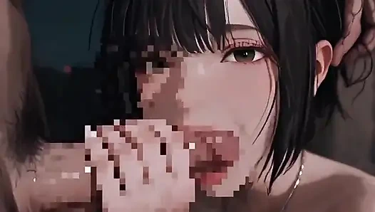 Siyah saç, beyaz ten, bir koyu yatak odası