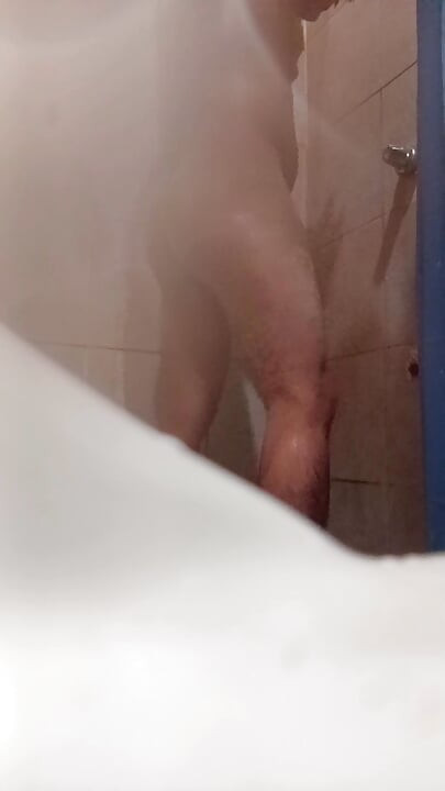 Showering in someone else's house