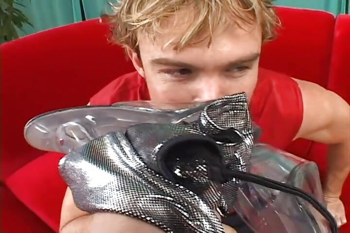 Hot girl sucks a huge cock as she rides another in hot threesome