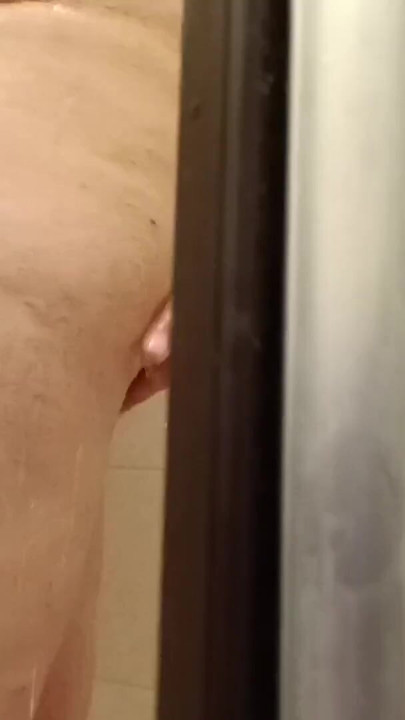 Forbidden look through the crack in the door, I see her showering naked | Clip 2