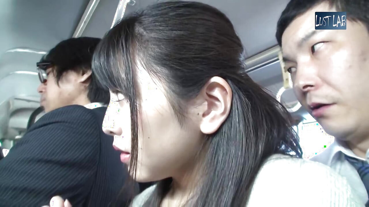 Crowded Bus Thrill. Husband Nearby, Tight Skirt Wife Feels a Bold Press and Quietly Guides It Closer in Risky Heat. - Part2