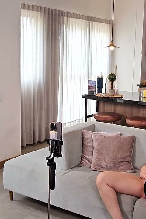 Neighbor Watches His Neighbor While Her Husband Is Not at Home - Markus Brown & Abby Montano