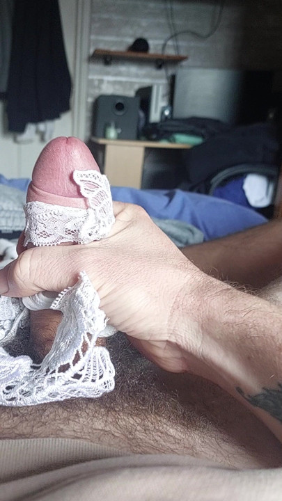 Male masturbating
