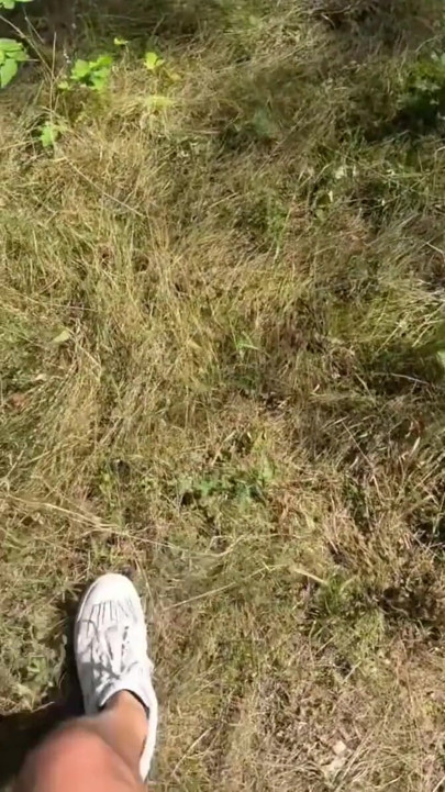 Cumshot flash for a girl tanning at the sun | Clip 1