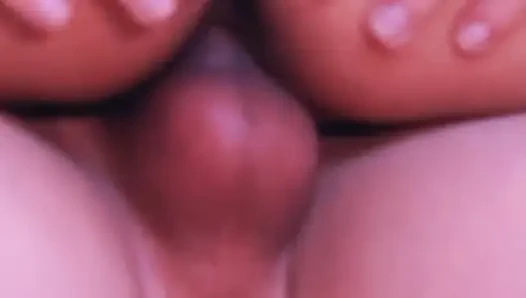 She rides relentlessly bouncing on her fat cock.