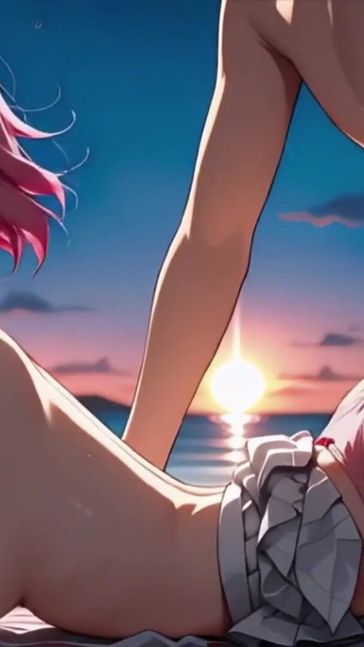 Güzel yapay zeka plajda arkadan büyük yarak alıyor. | Klip 2