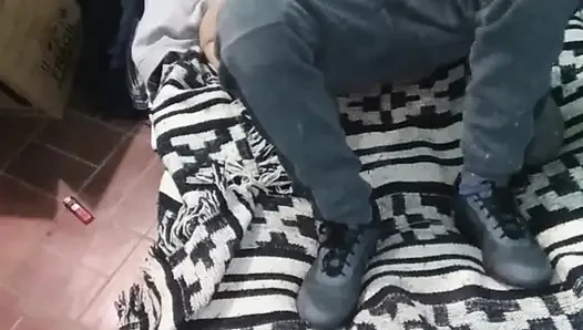 Girl with Montano Dress with the Mattress on the Floor