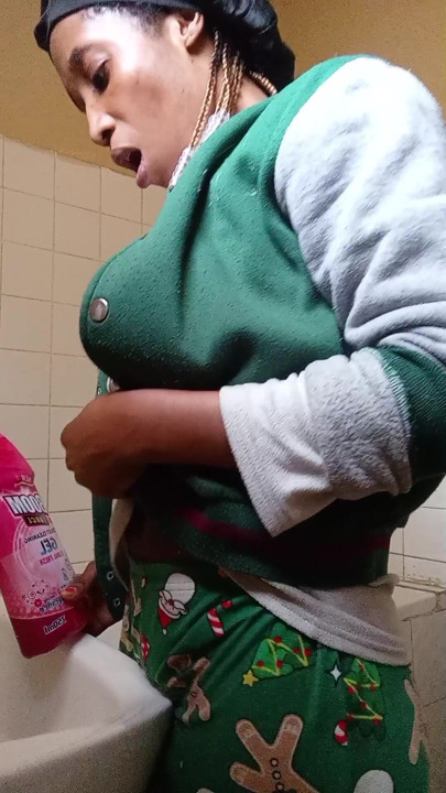 Housemaid fuck her self while she is cleaning | Clip 1