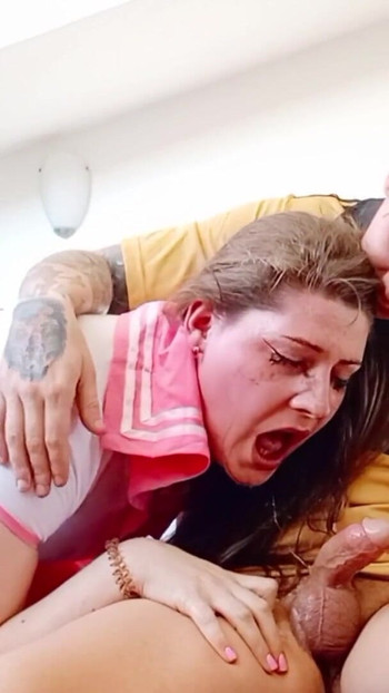 Jaw-dropping moment from "SCHOOLGIRL COSPLAY ANIME TEEN FACE FUCK AND DEEPTHROAT AND THROATPIE"