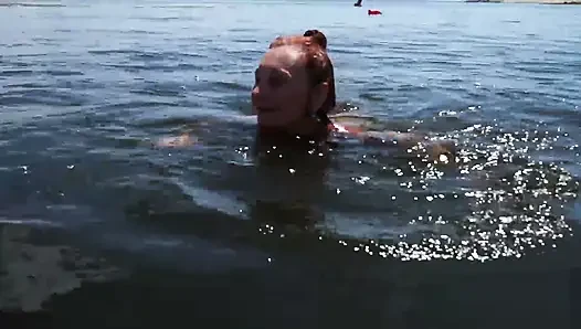 Volga-river'da yüzme