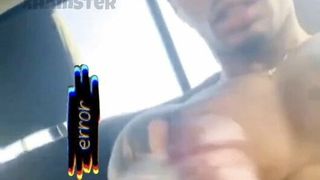 Jerk Off in the car, Cumshot, BlackPower