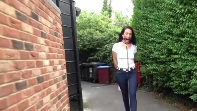 walking the slut in public