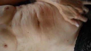 Wife masturbates before getting fucked