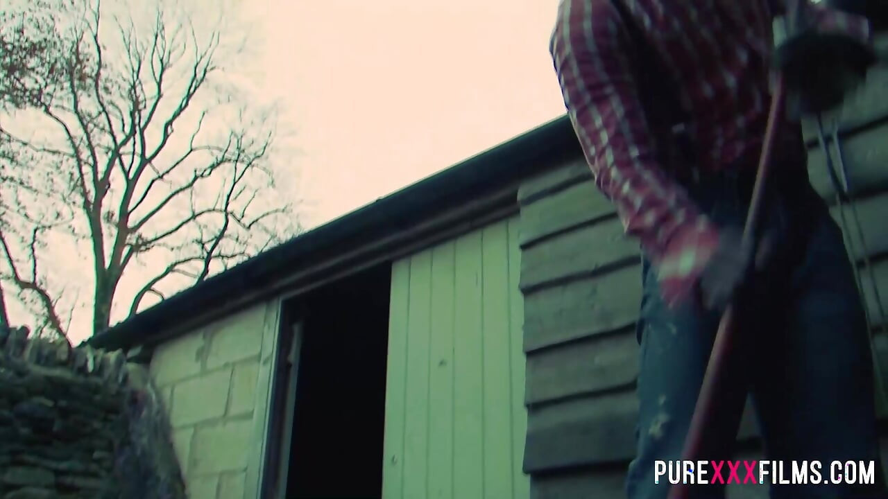 Skinny farmer girl April Paisley gets fucked