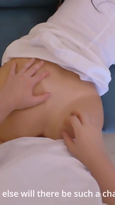 Stunning moment from "Stepmom gets fucked and gets cum in her ass from stepson when she gets stuck on the couch"