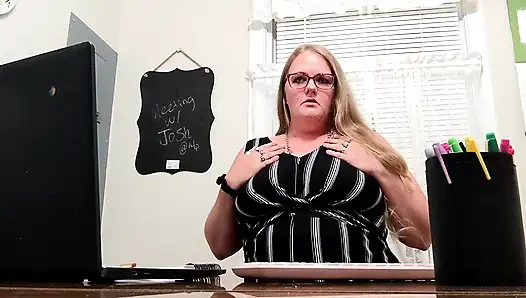 Your teacher gives you JOI in her office and reveals you got her pregnant!