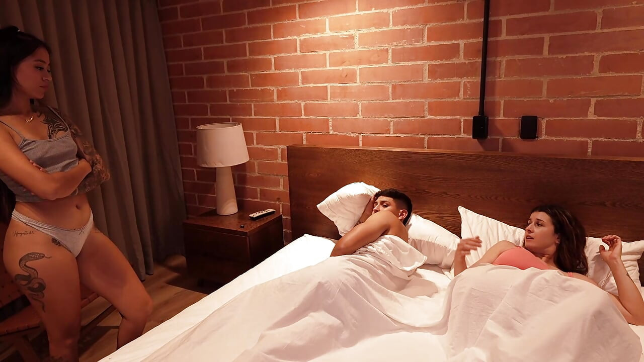 This big ass teenage stepdaughter who likes to share the bed with her stepfather.