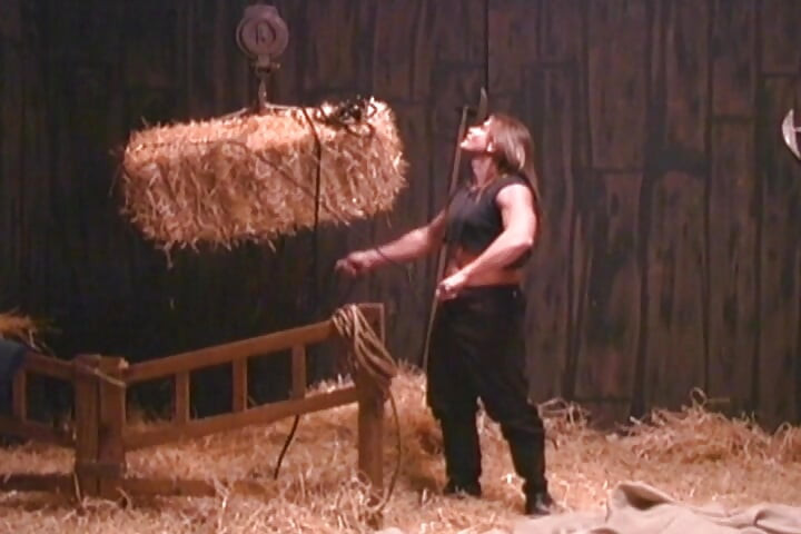 MILF Pounded Rough in Hay Barn Pussy Stretched Wide