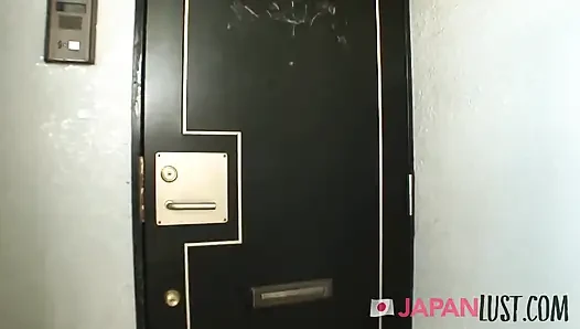 Japanese Gilf eagerly sucks and takes cock in hairy pussy POV