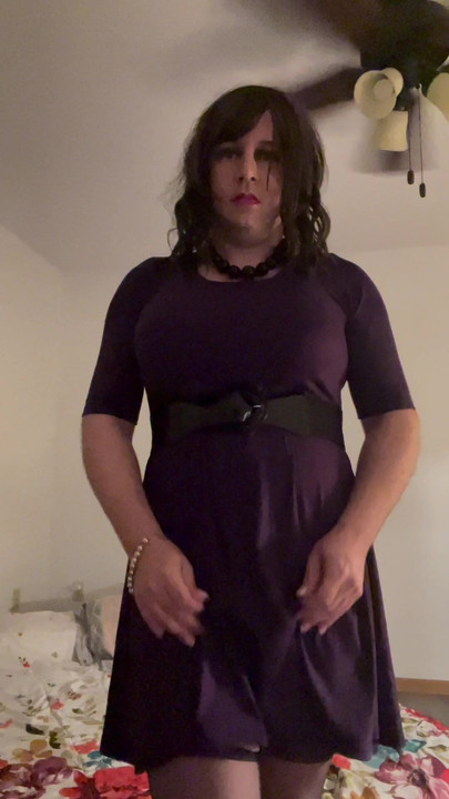 Sexy purple dress!
