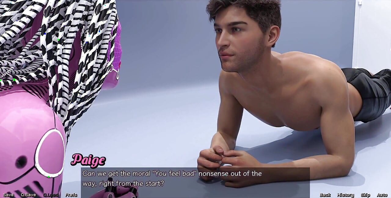 Stranded in Space - Sexy Yoga with Ai Robot