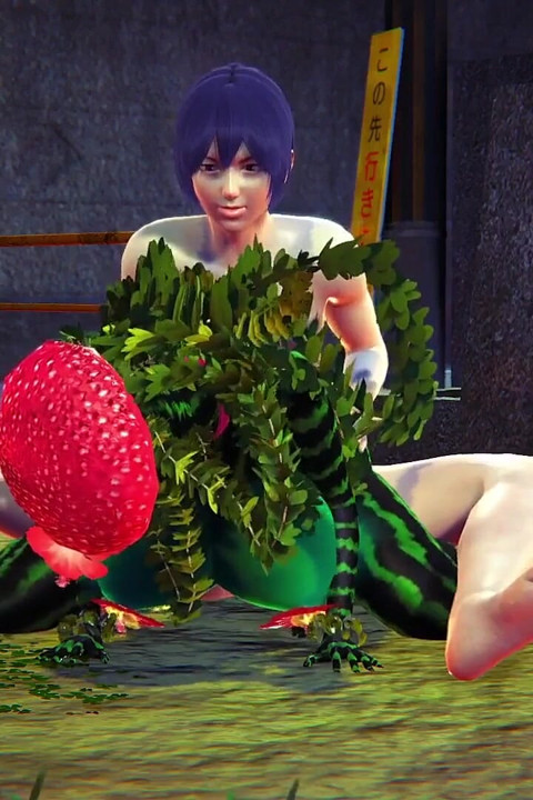 Futând un pepene verde în parc: Fată monstruoasă hentai