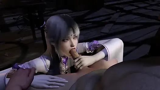 Penari striptis cosplay asia 3d dientot habis-habisan sampai matanya merem melek