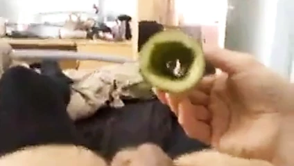Çorap ile salatalık orgazm