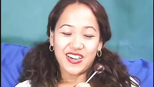 Asian teen rides dick