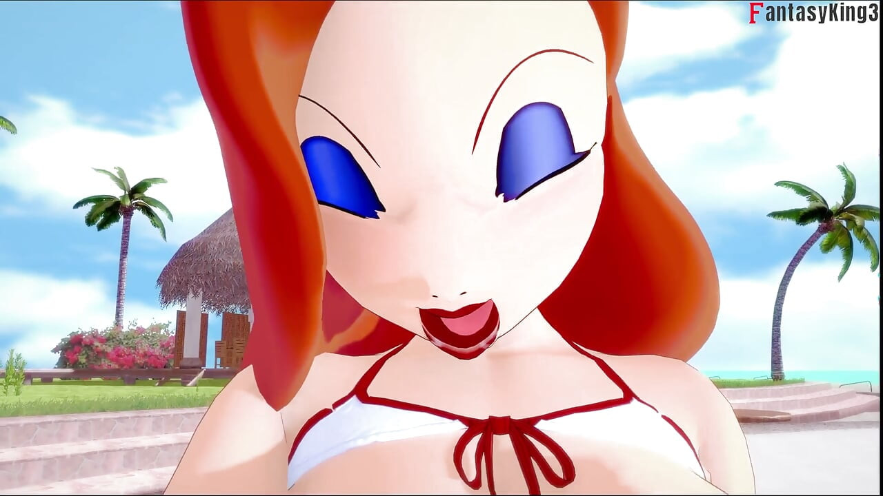 جيسيكا رابيت تتناك في حمام سباحة عام