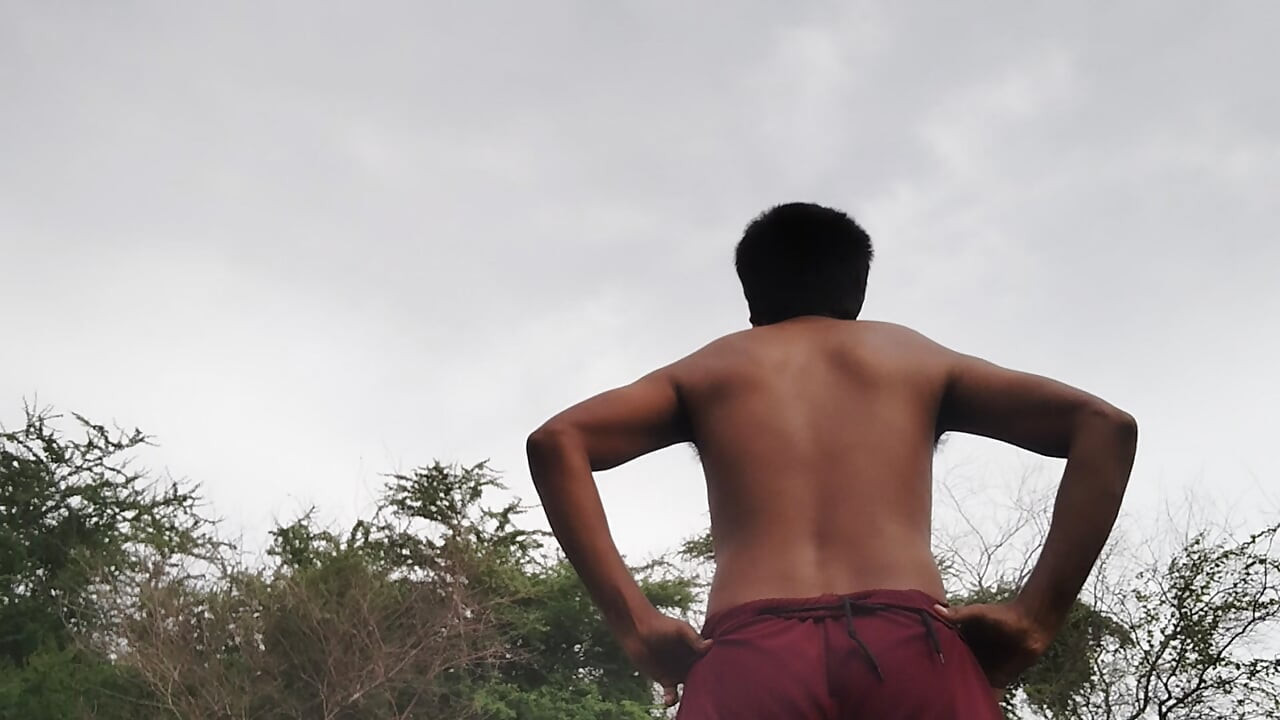 Indian XHard - Living in forest alone doing hard-core exercises