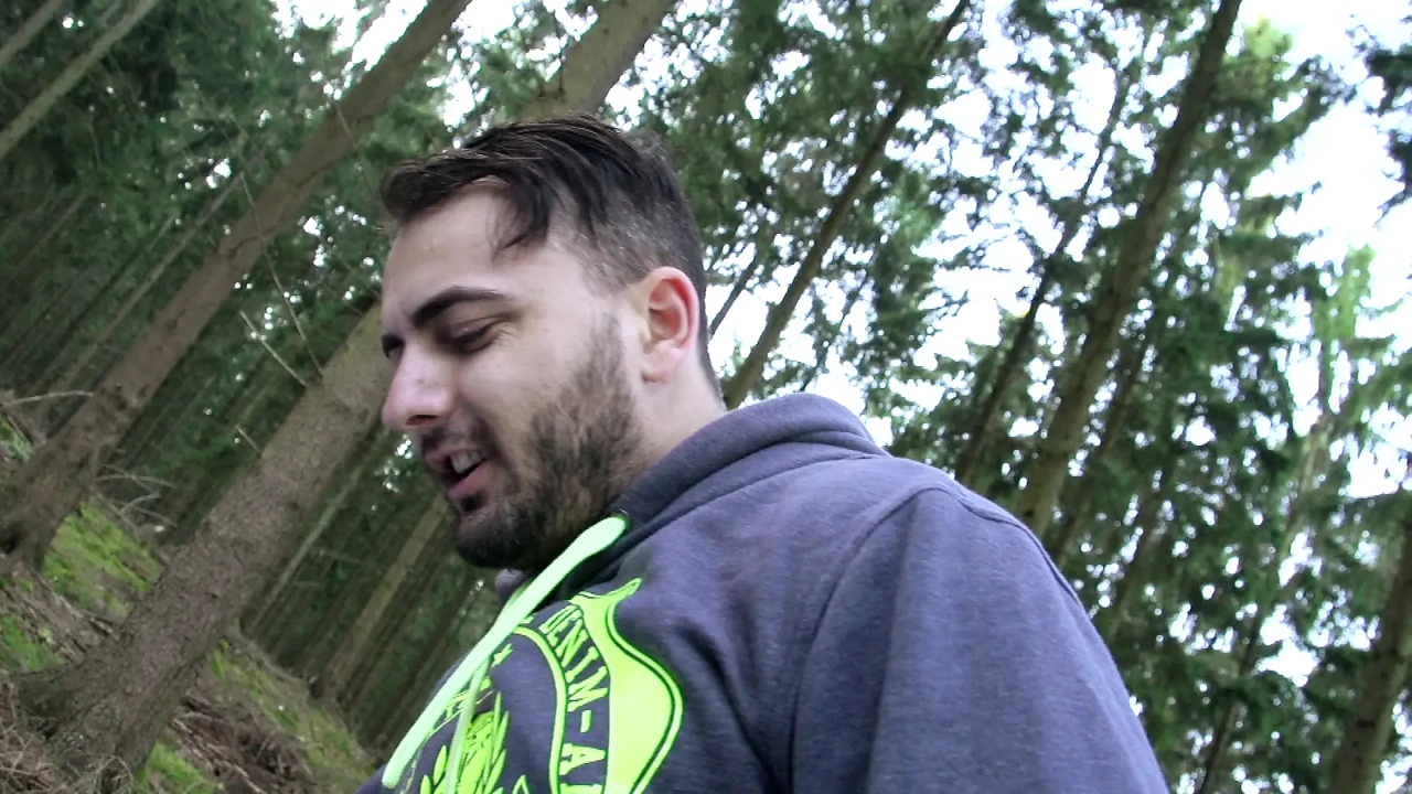 Wild Forest DP Fuck Inked Babe Outdoor