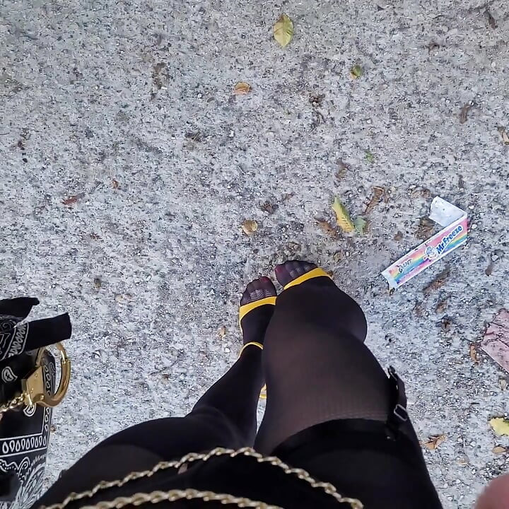 Exhibit P🚗U B L I C en Pute on a Parking Lot in the Forest, at La Faisanderie 91. Fanciful Tights, Thong [4sep25] Meet CoKiiNE! VaneSsaBiTCHx