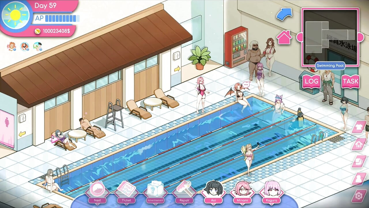 Jeu Hentai - Scène de la galerie hentai Minami Sex à la piscine - Lifeguard Holic